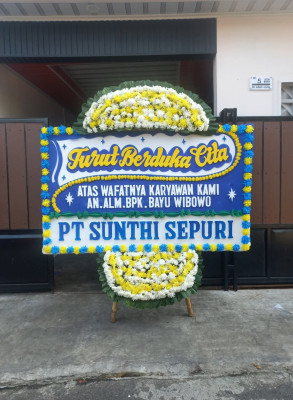 Papan Bunga Duka di Bentiring Permai